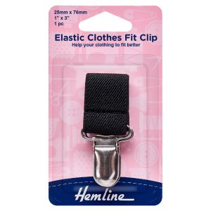 Elastic Clothes Fit Clip: 25 x 76mm: 1 Piece