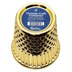 Thimble: Desk Craft Organiser: Yellow Gold