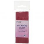Trim: Bias Binding: Polycotton: 5m x 12mm: Wine