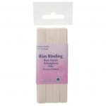 Trim: Bias Binding: Polycotton: 5m x 12mm: Mid Cream