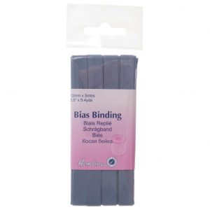 Trim: Bias Binding: Polycotton: 5m x 12mm: Saxe