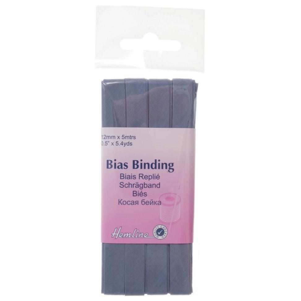 Trim: Bias Binding: Polycotton: 5m x 12mm: Saxe