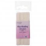 Trim: Bias Binding: Polycotton: 5m x 12mm: Cream