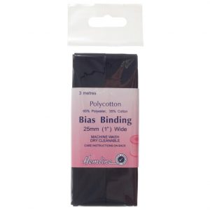 Trim: Bias Binding: Polycotton: 2.5m x 25mm: Navy