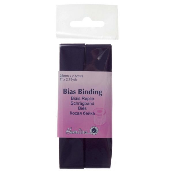 Trim: Bias Binding: Polycotton: 2.5m x 25mm: Purple