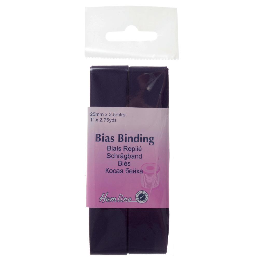 Trim: Bias Binding: Polycotton: 2.5m x 25mm: Purple