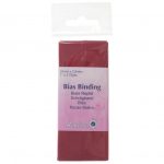 Trim: Bias Binding: Polycotton: 2.5m x 25mm: Wine