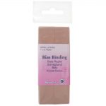 Trim: Bias Binding: Polycotton: 2.5m x 25mm: Fawn