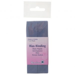Trim: Bias Binding: Polycotton: 2.5m x 25mm: Saxe