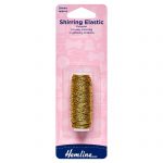 Shirring Elastic: 20m x 0.75mm: Gold