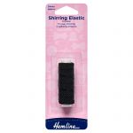H601 1 scaled Shirring Elastic: 20m x 0.75mm: Black