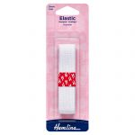 General Purpose Knitted Elastic: 1m x 20mm: White