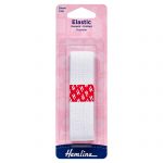 General Purpose Knitted Elastic: 1m x 25mm: White