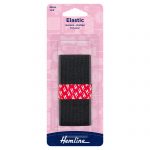 General Purpose Knitted Elastic: 1m x 40mm: Black