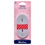Non-Roll Knitted Elastic: 3m x 6mm: White