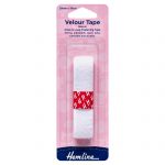 Hook & Loop Tape: Sew-On: 30cm x 20mm: White