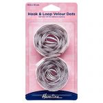H655 20 1 scaled Hook & Loop Dots: Stick-On: 50 Sets of 20mm: White