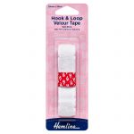 H660 20 1 scaled Hook & Loop Tape: Stick-On: 30cm x 20mm: White