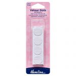 Hook & Loop Dots: Stick-On: 8 Sets of 20mm: White 2 Hook & Loop Dots: Stick-On: 8 Sets of 20mm: White
