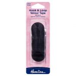 H666 30 Hook & Loop Dots: Stick-On: 8 Sets of 30mm: Black