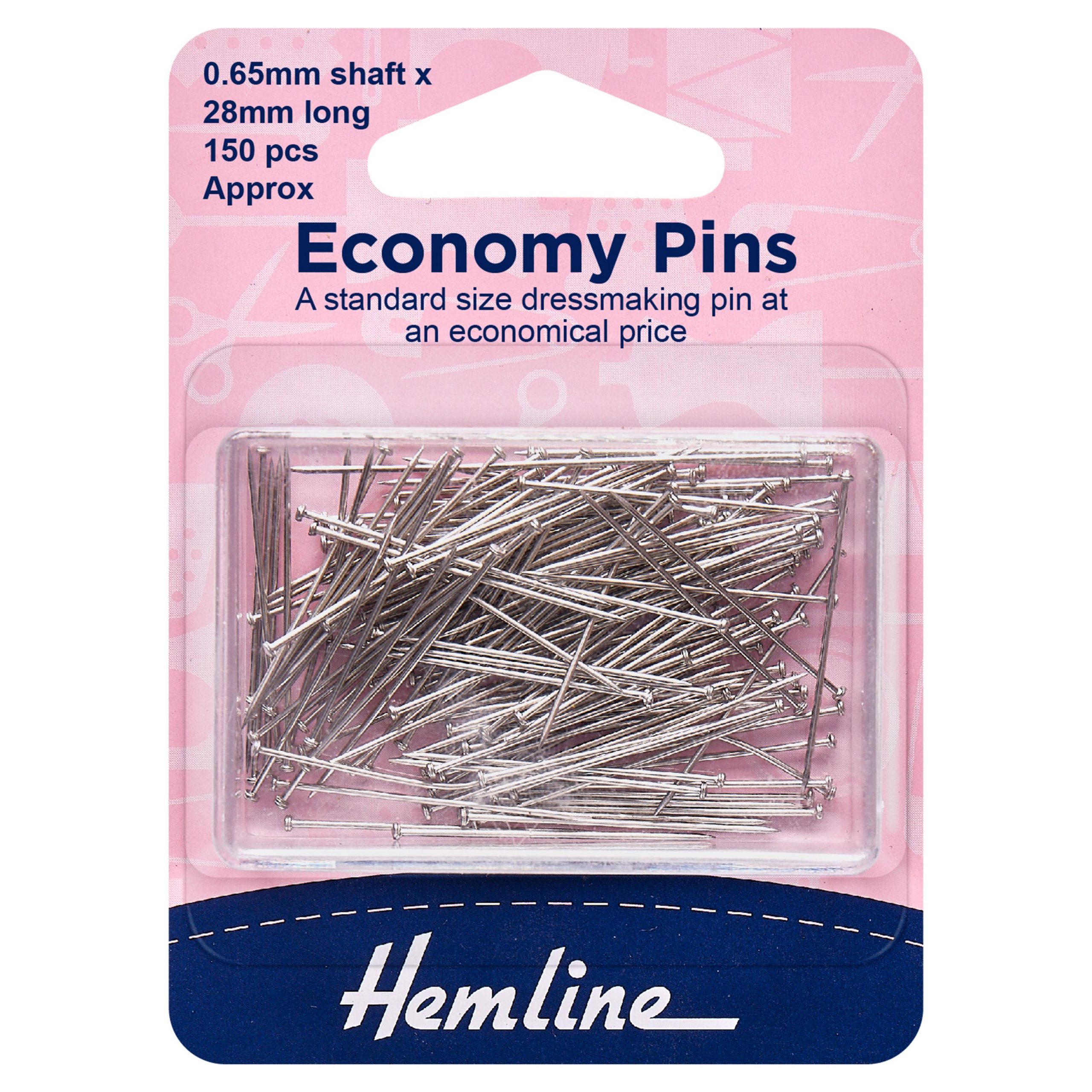 Pins: Economy: 28mm: Nickel: 150 Pieces