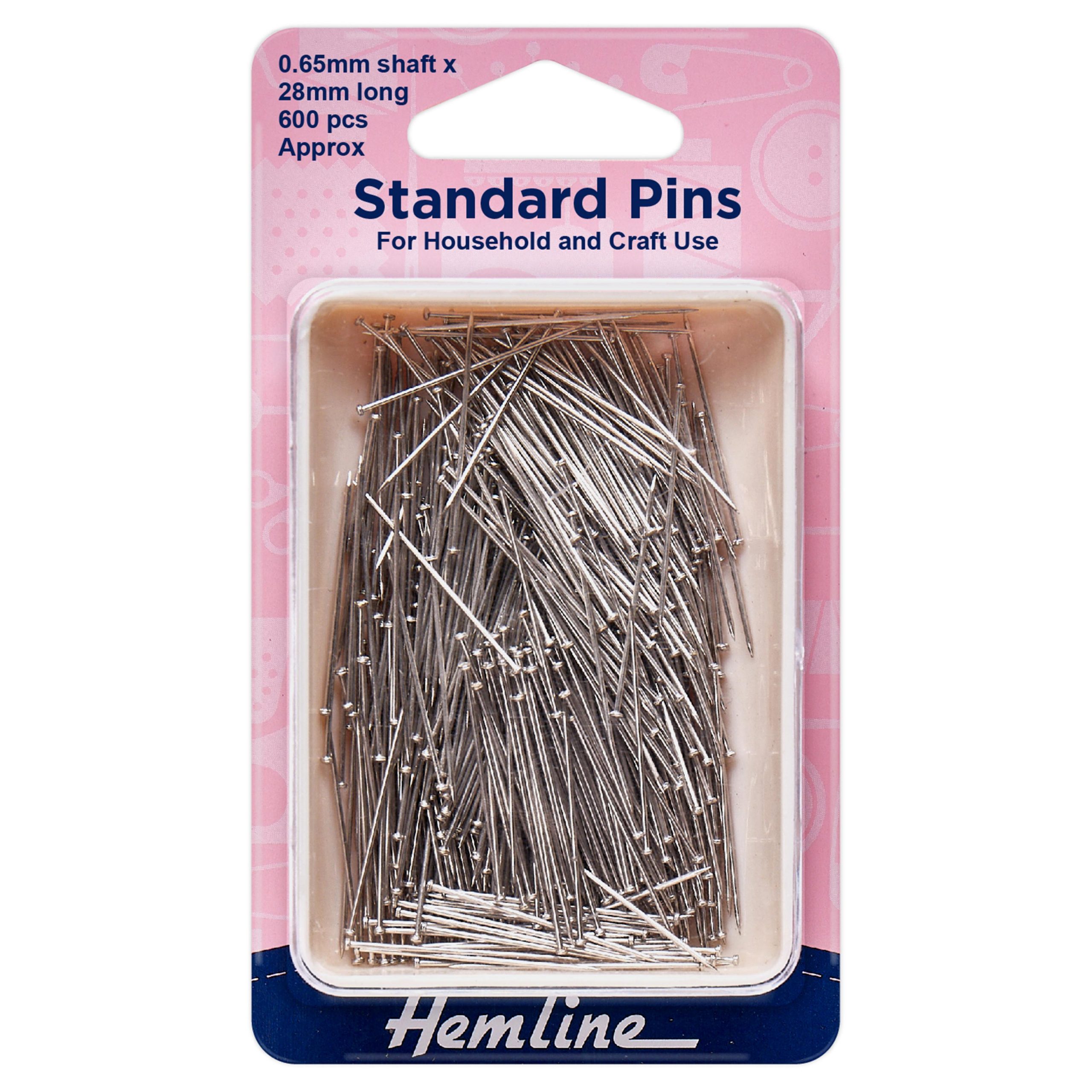 Pins: Standard Extra Value: 28mm: Nickel: 600 Pieces
