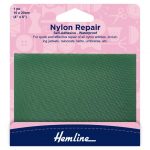 H689 GREEN Self Adhesive Nylon Repair Patch: Green - 10 x 20cm