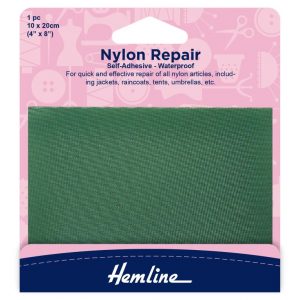 Self Adhesive Nylon Repair Patch: Green - 10 x 20cm