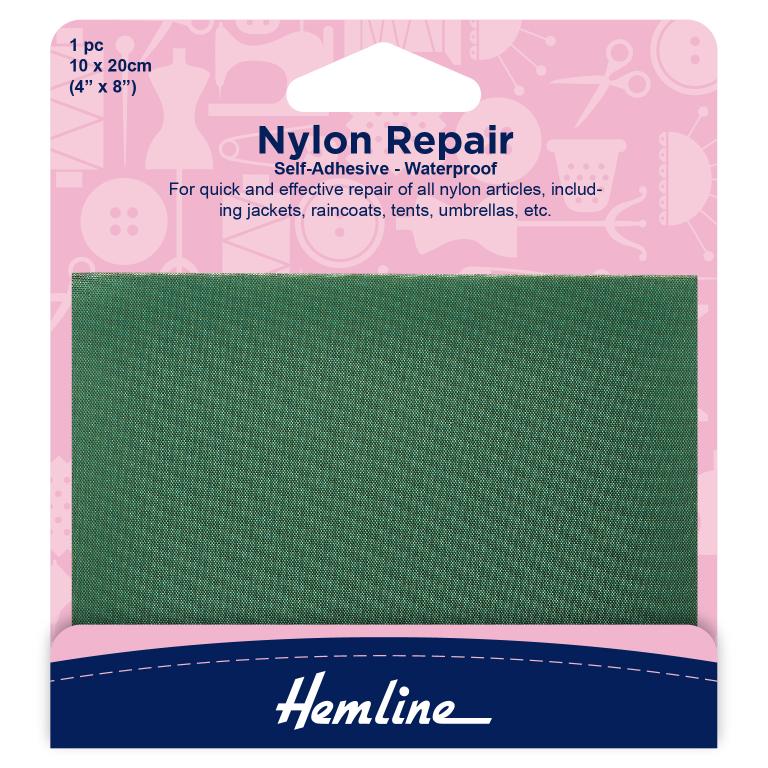 Self Adhesive Nylon Repair Patch: Green - 10 x 20cm