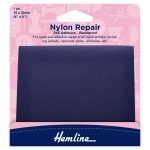 H689 NAVY 1 scaled Self Adhesive Nylon Repair Patch: Navy - 10 x 20cm