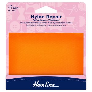 Self Adhesive Nylon Repair Patch: Orange - 10 x 20cm