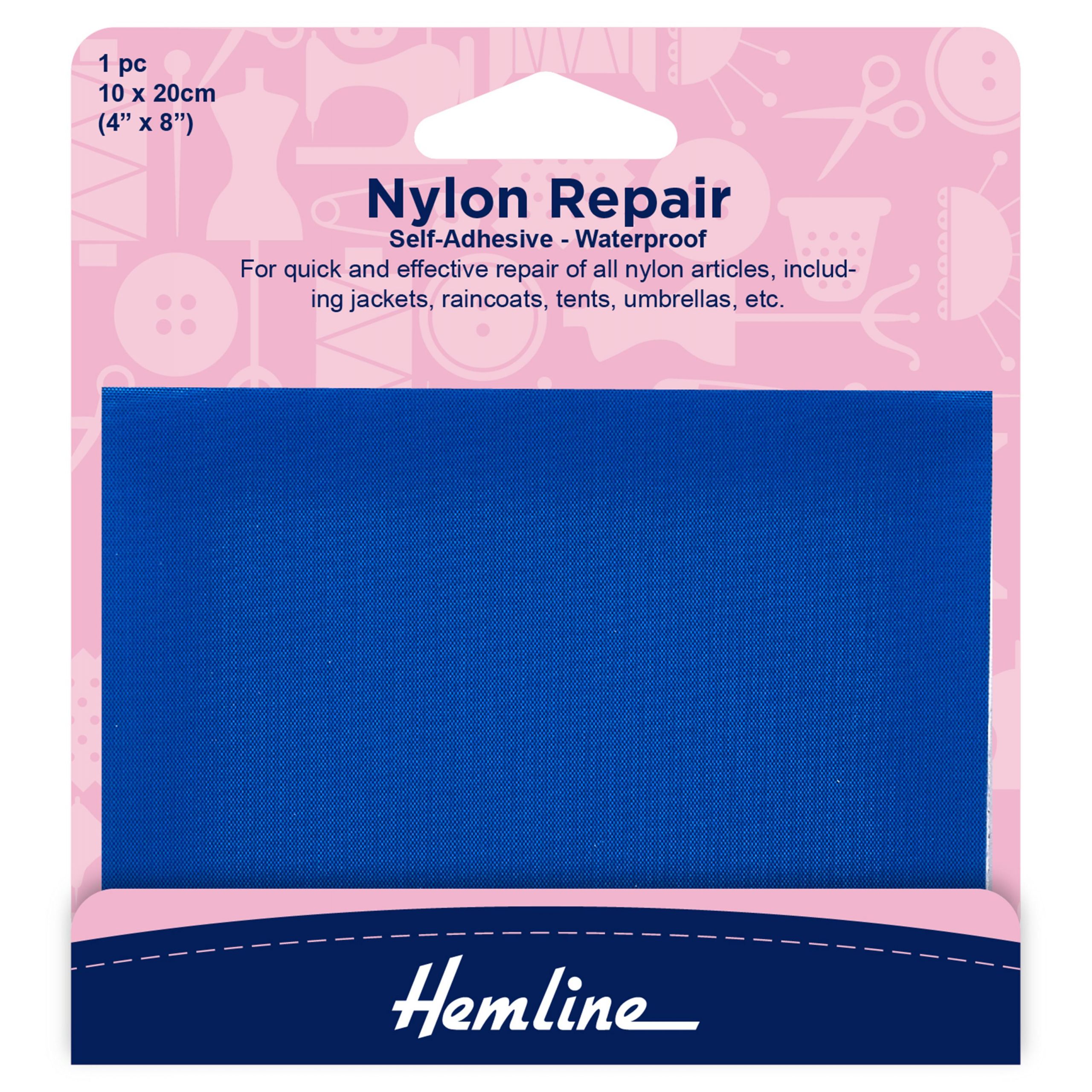 Self Adhesive Nylon Repair Patch: Royal - 10 x 20cm
