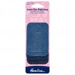 H690 AD Iron-On Patches: 7.5 x 5cm: Assorted Denim Colours