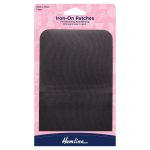 Cotton Twill Patches: Dark Grey - 10 x 15cm