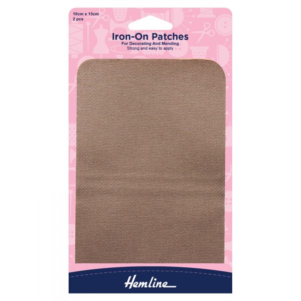Cotton Twill Patches: Fawn - 10 x 15cm