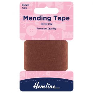 Iron-On Mending Tape: Brown - 100cm x 38mm