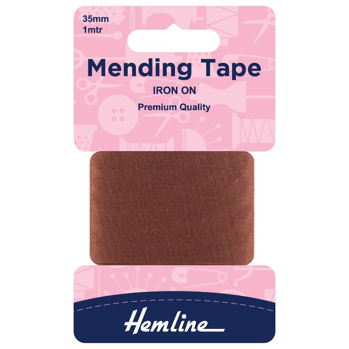 Iron-On Mending Tape: Brown - 100cm x 38mm
