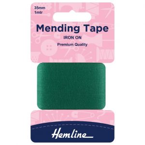 Iron-On Mending Tape: Green - 100cm x 38mm