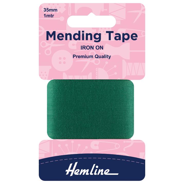 Iron-On Mending Tape: Green - 100cm x 38mm
