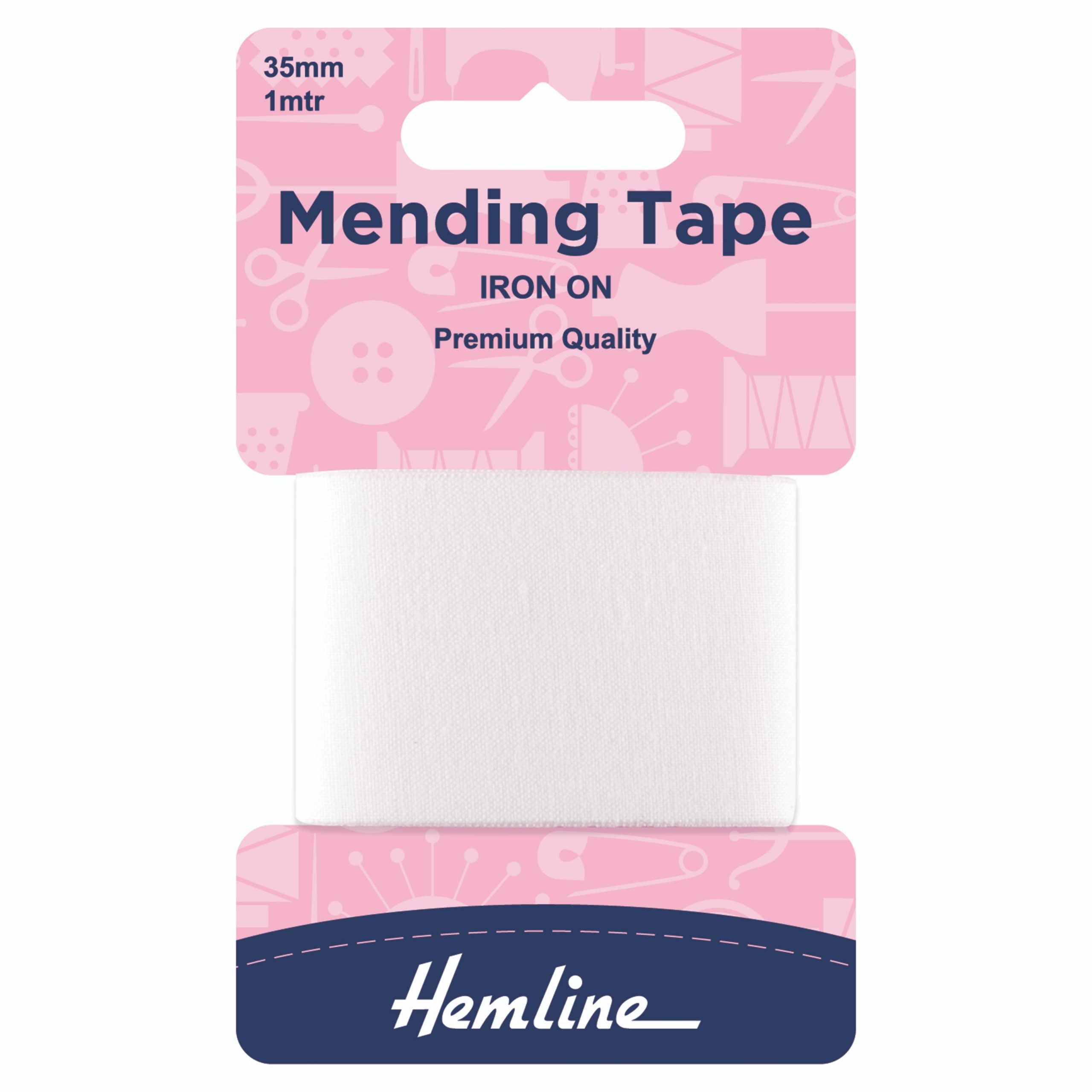 Iron-On Mending Tape: White - 100cm x 38mm