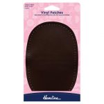 H699 L BRN Sew-in Vinyl Patches: Brown - 10 x 15cm