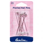 Pins: Florist-Hat: 65mm: Nickel: 10 Pieces