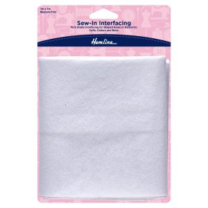 Interfacing: Sew-In: 1m x 1m: Medium-Firm Weight: White
