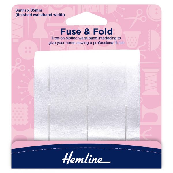 H765 35 1 scaled Fuse and Fold Waistband Lining: 3m x 35mm