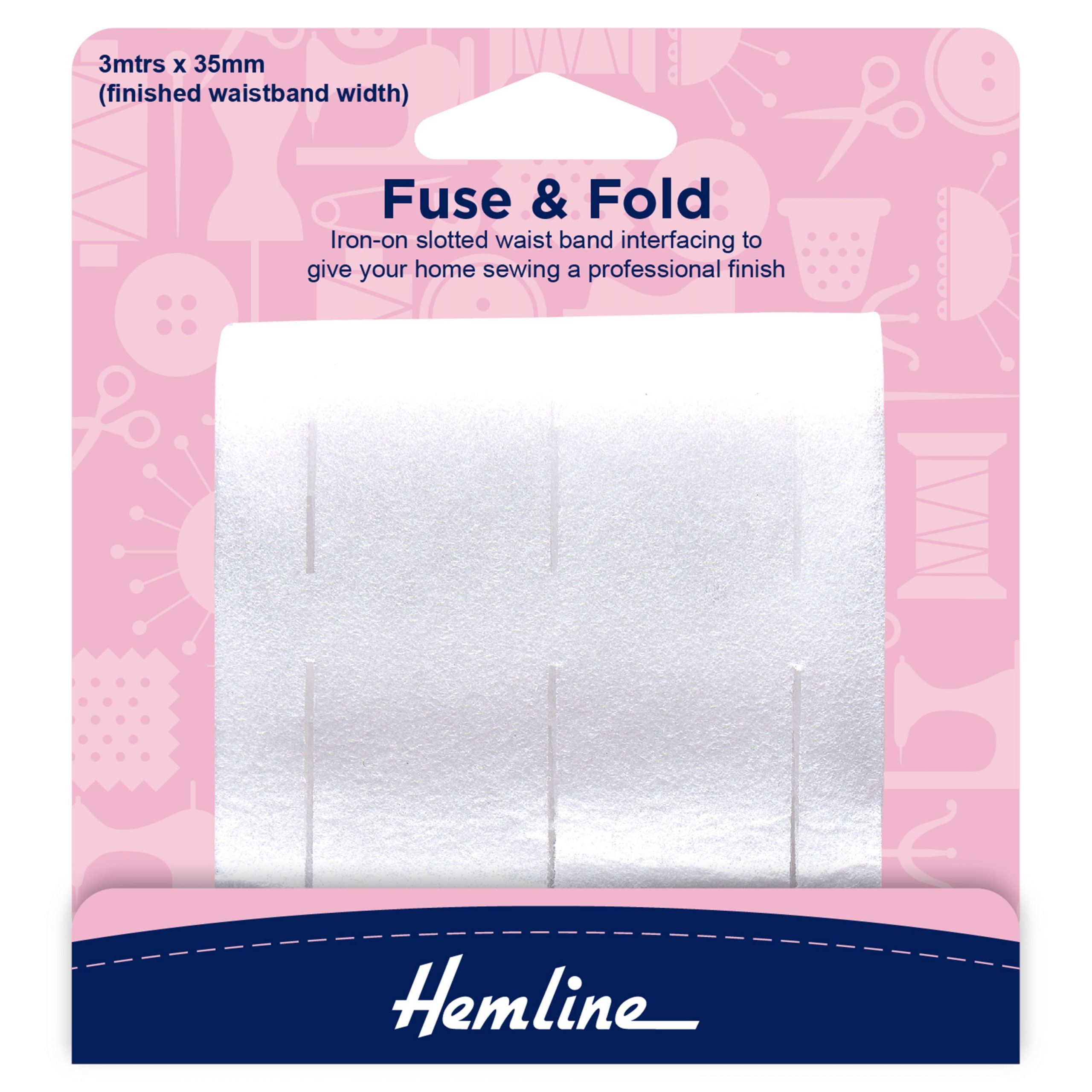 Fuse and Fold Waistband Lining: 3m x 35mm