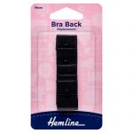 Bra Back Replacement: 19mm: Black