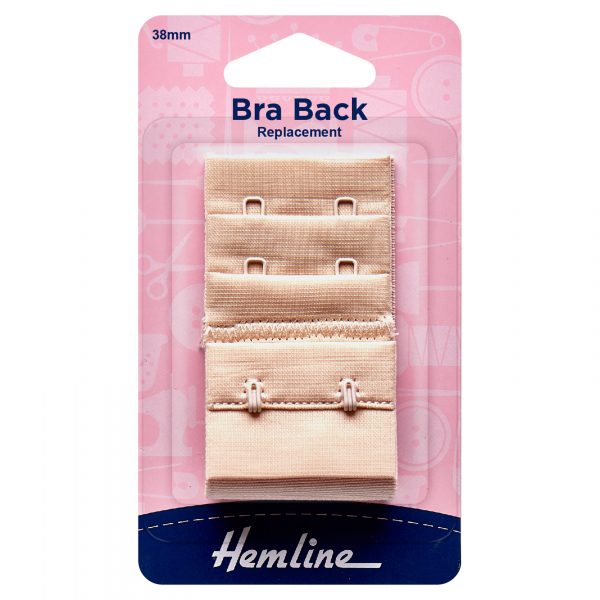 Bra Back Replacement: 38mm: Nude