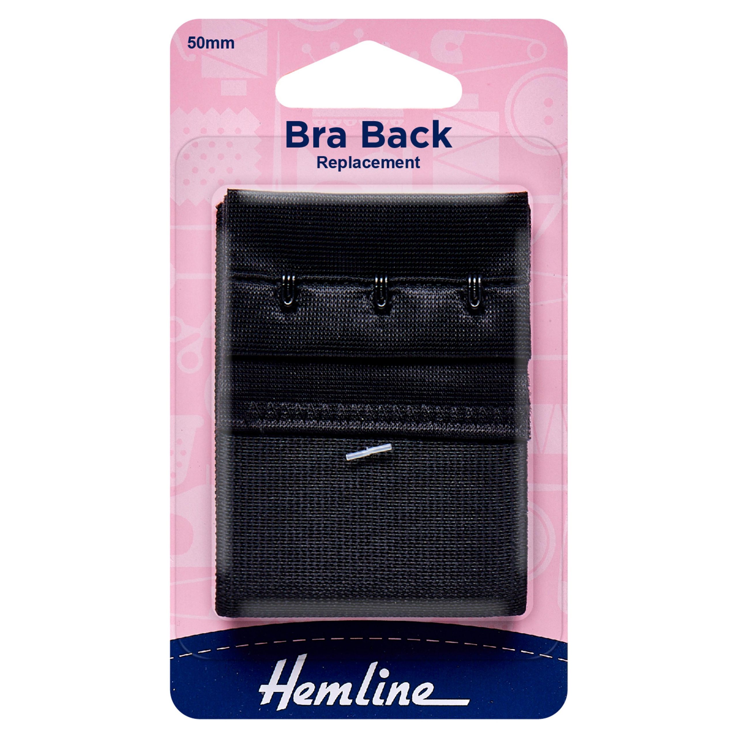 Bra Back Replacement: 50mm: Black