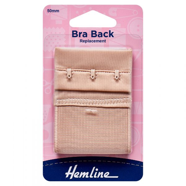 Bra Back Replacement: 50mm: Nude