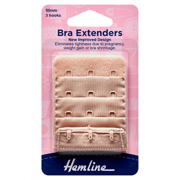 Bra Back Extenders: 50mm: Nude